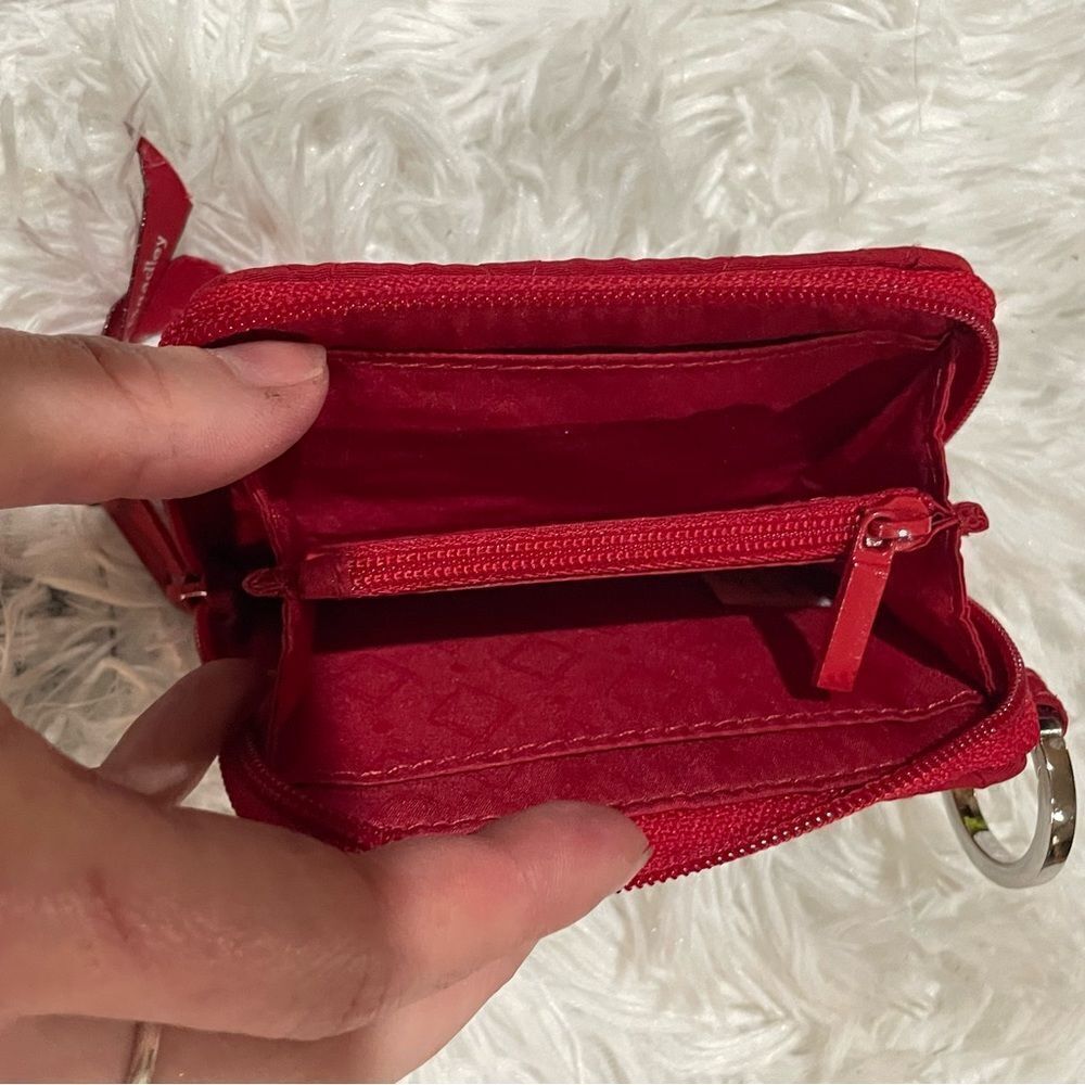 Vera Bradley Quilted Scarlet Keyring Wallet - Picture 5 of 8